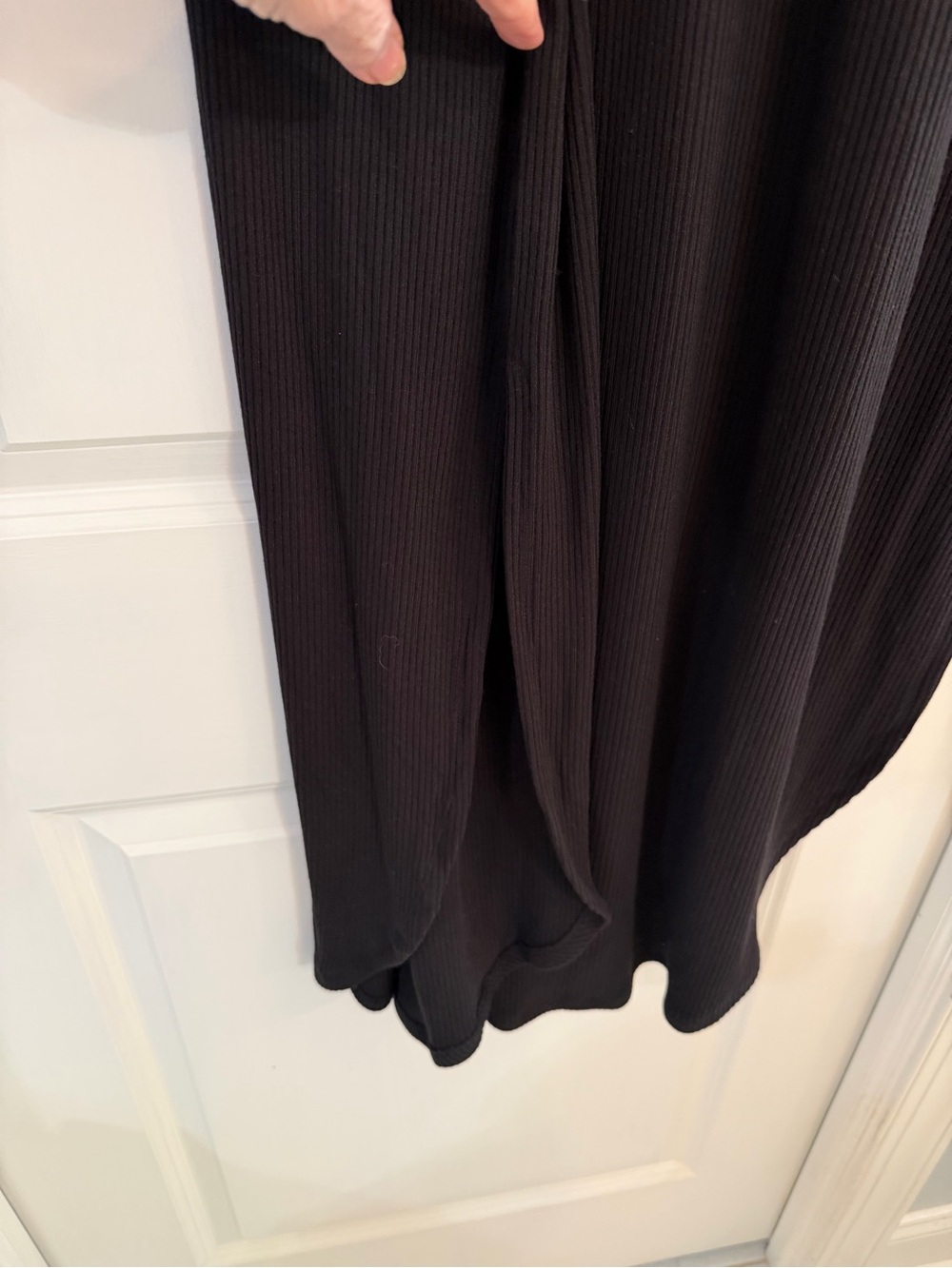 Black ribbed maxi dress NWOT - Picture 2 of 7